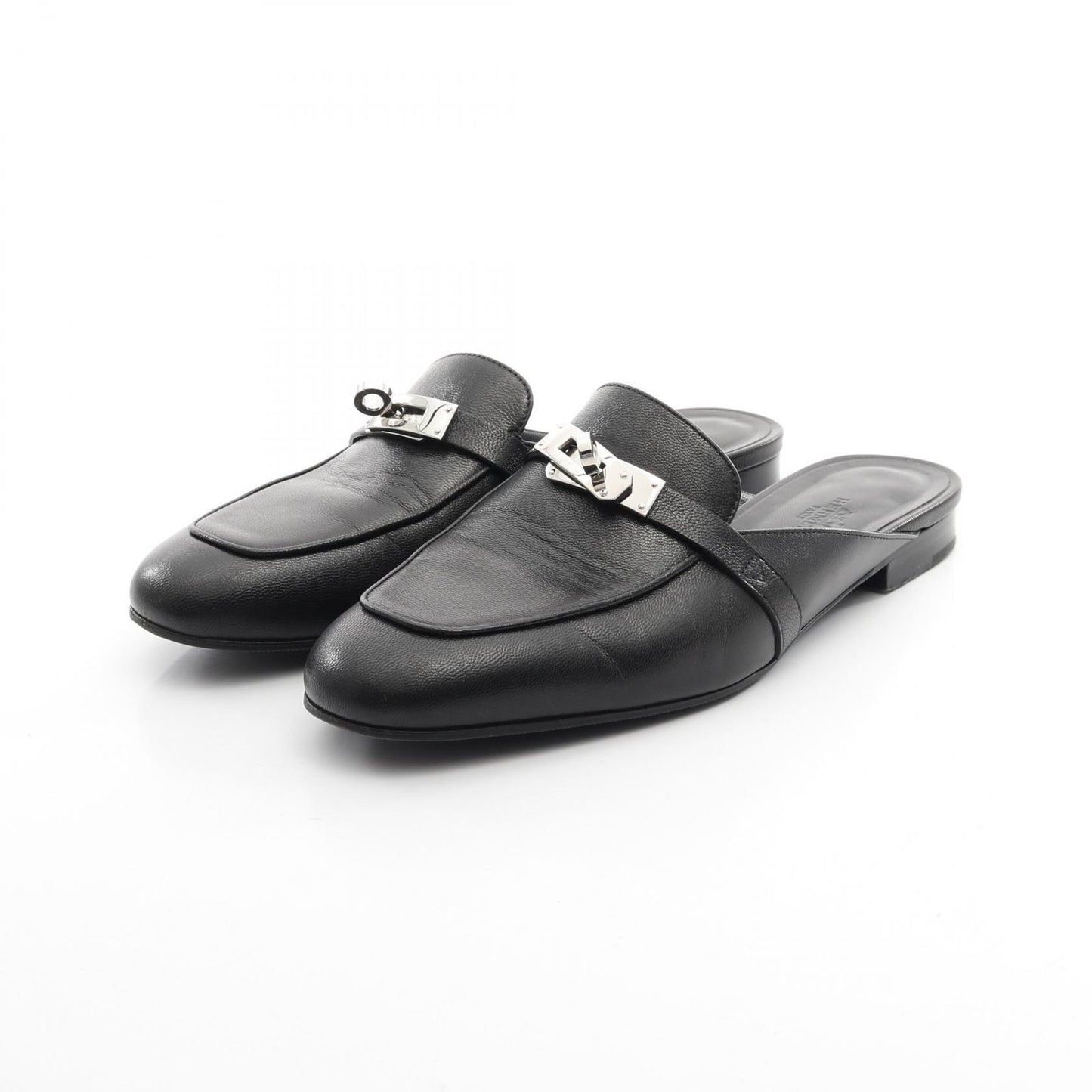 HERMES Oz Kelly Buckle Sandals - Elegant Black 38.5