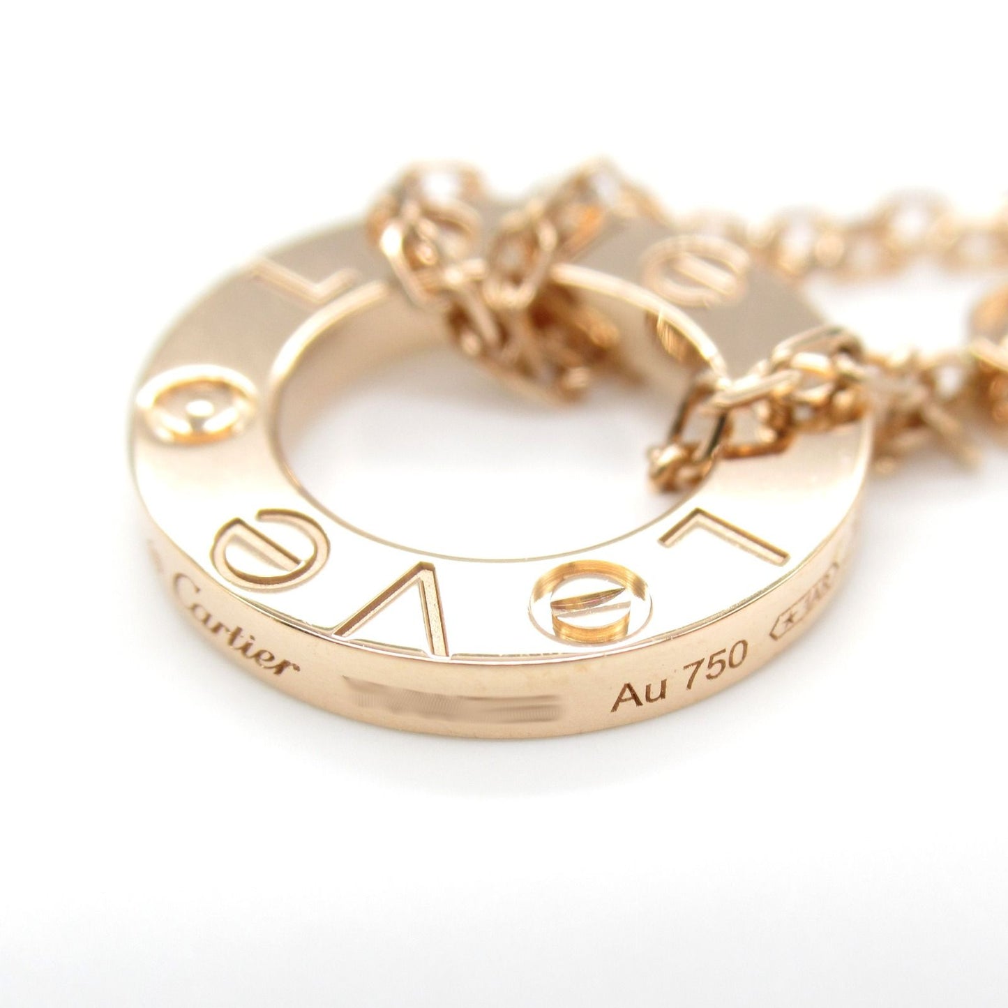 CARTIER Love Circle Diamond Bracelet in 18K Pink Gold