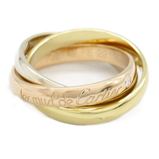 CARTIER Trinity Ring 3PD in K18 Gold - Timeless Elegance