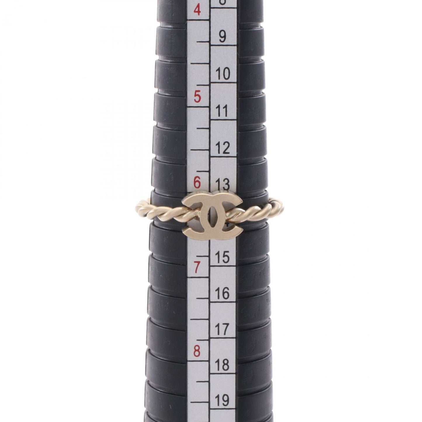 CHANEL Camellia Double Ring - Exquisite Gold-Plated Elegance