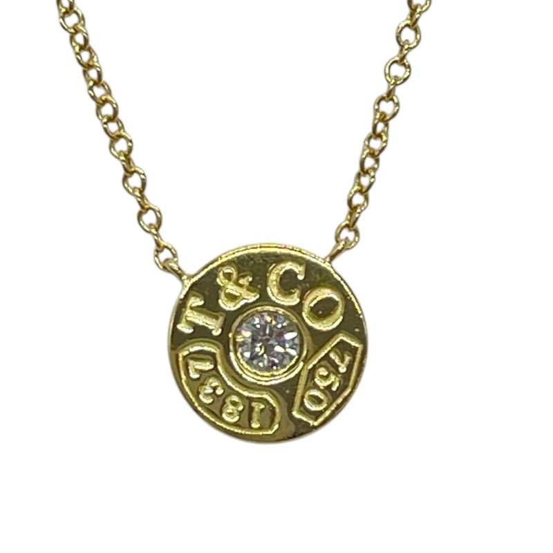 Tiffany & Co. 1837 Circle Diamond Necklace in 750YG Gold