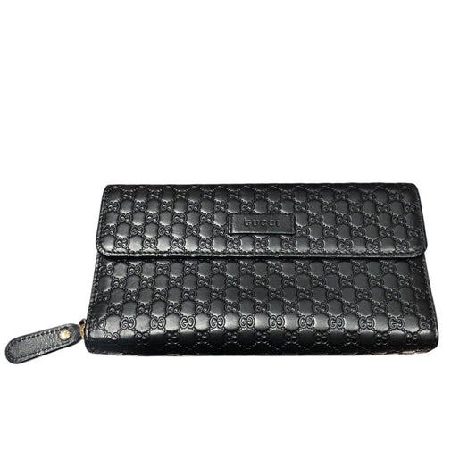 GUCCI Long Wallet 449364 in Black Leather - Men's Luxury Accessory