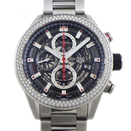 TAG Heuer Carrera Calibre 01 with Diamond Bezel - Exquisite Timepiece