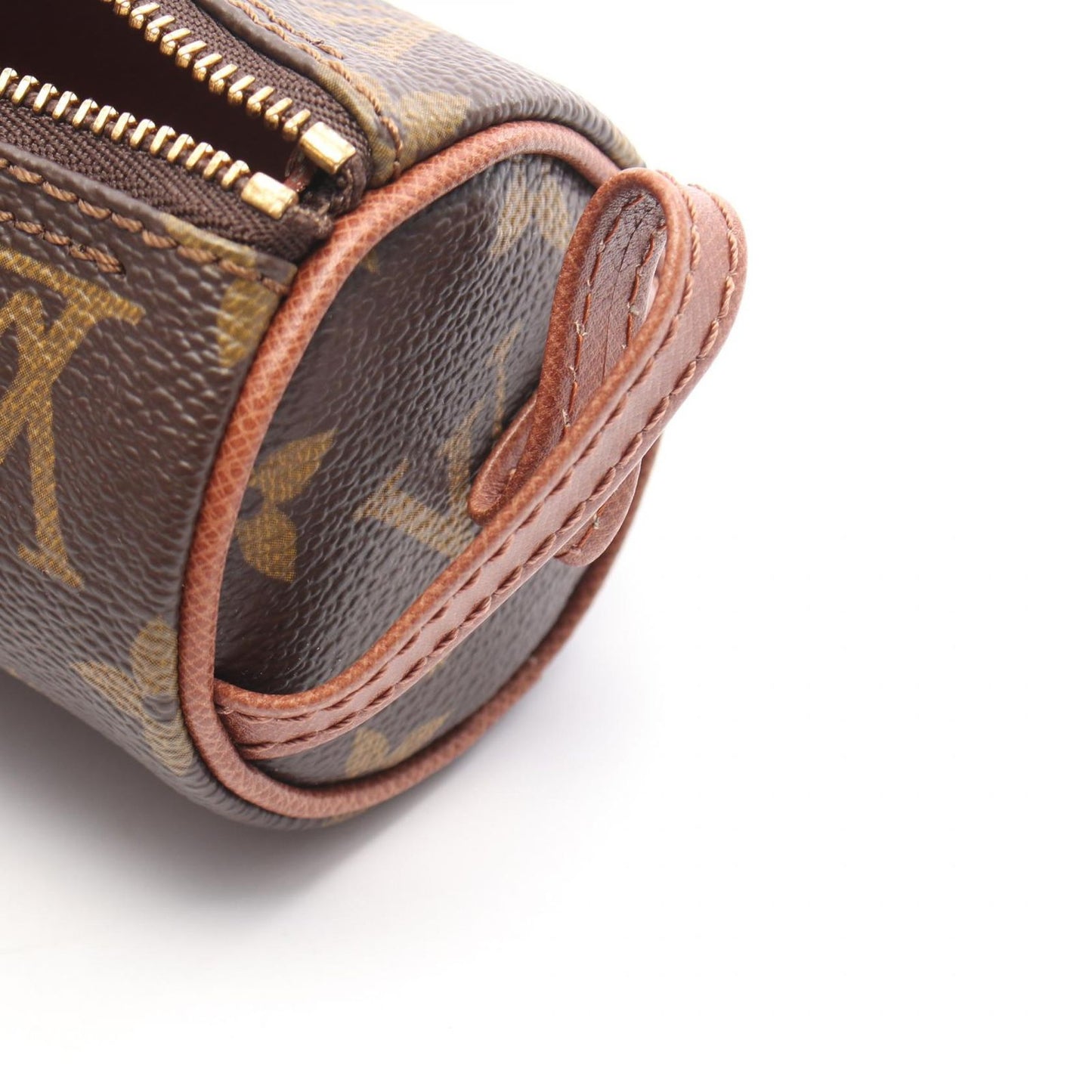 Louis Vuitton Trousse Ronde Pouch - Timeless Elegance in Brown