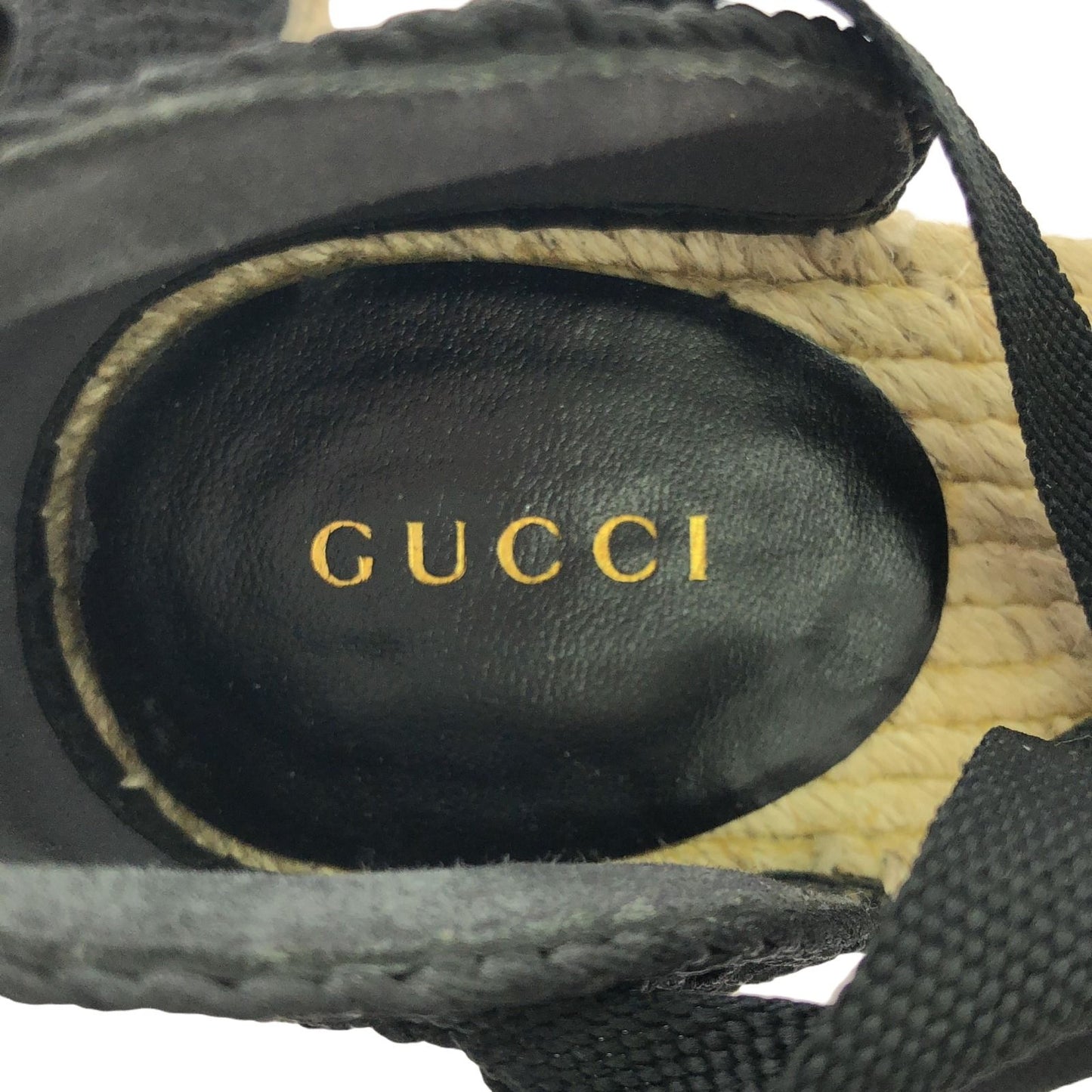 GUCCI GG Marmont Black Wedge Sandals - Timeless Elegance