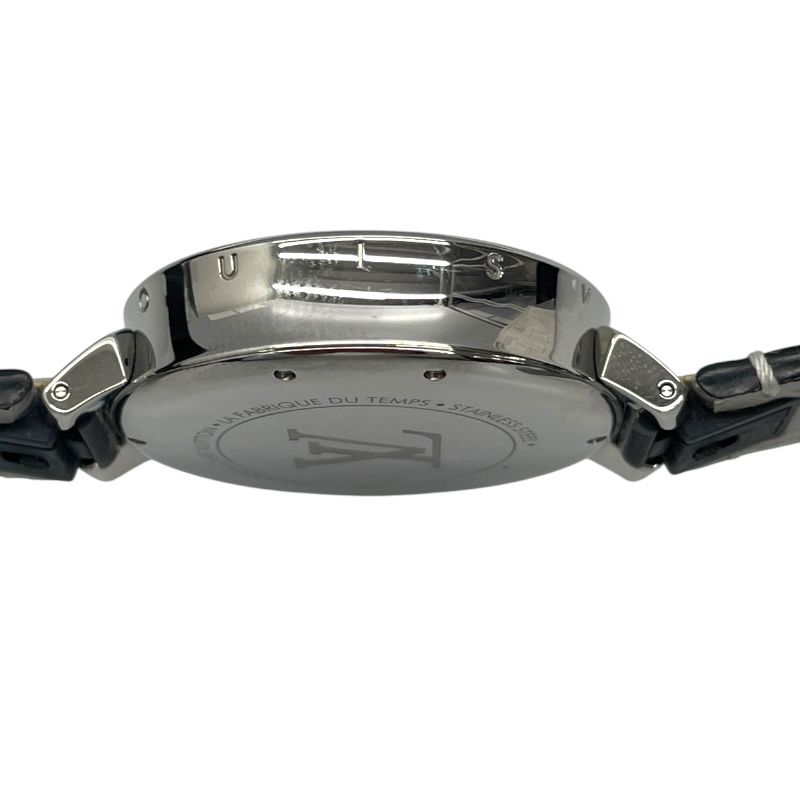 Louis Vuitton Tambour Moon Divine Blue Lacquer Watch for Women