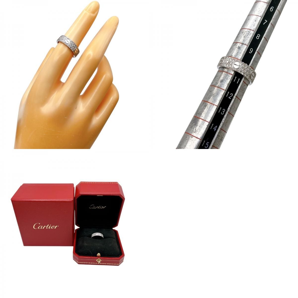 Cartier Love Ring in K18 White Gold - Timeless Elegance