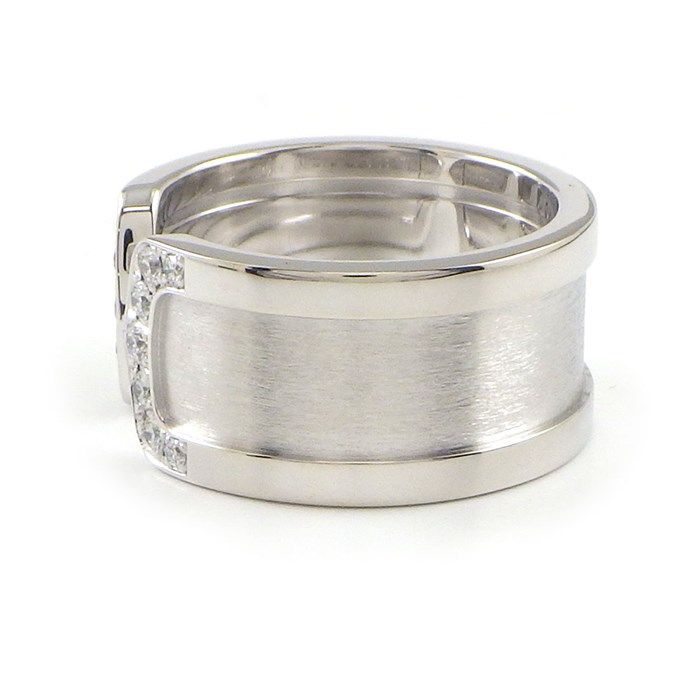 Cartier C2 2C LM Diamond Ring in K18 White Gold - Size 12