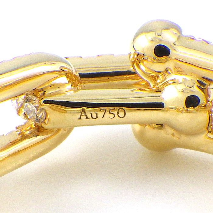 Tiffany & Co. Hardware Link Full Circle Diamond Ring 1.32ct K18YG