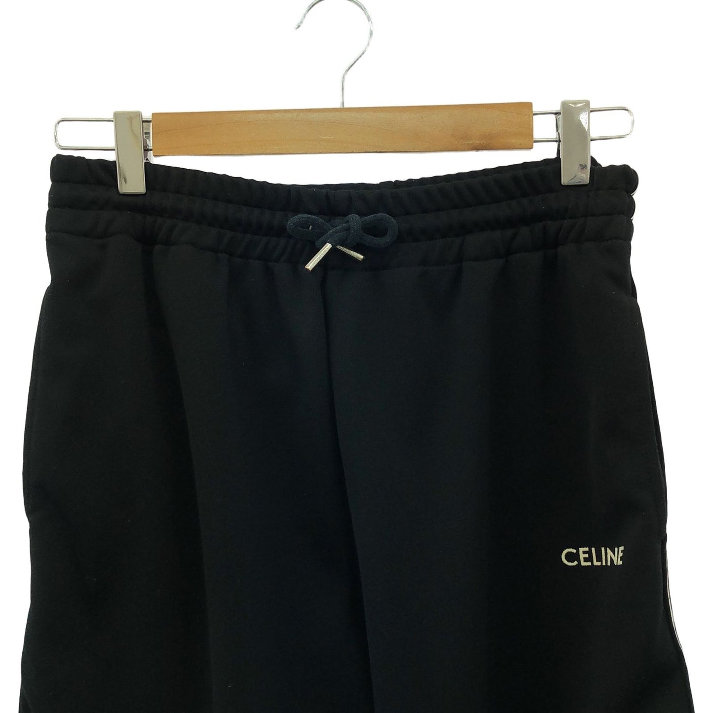 CELINE Black & White Track Pants - Exquisite Craftsmanship