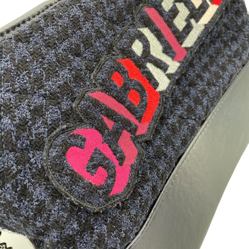 CHANEL Gabrielle De Chanel Medium Hobo Bag in Navy Tweed