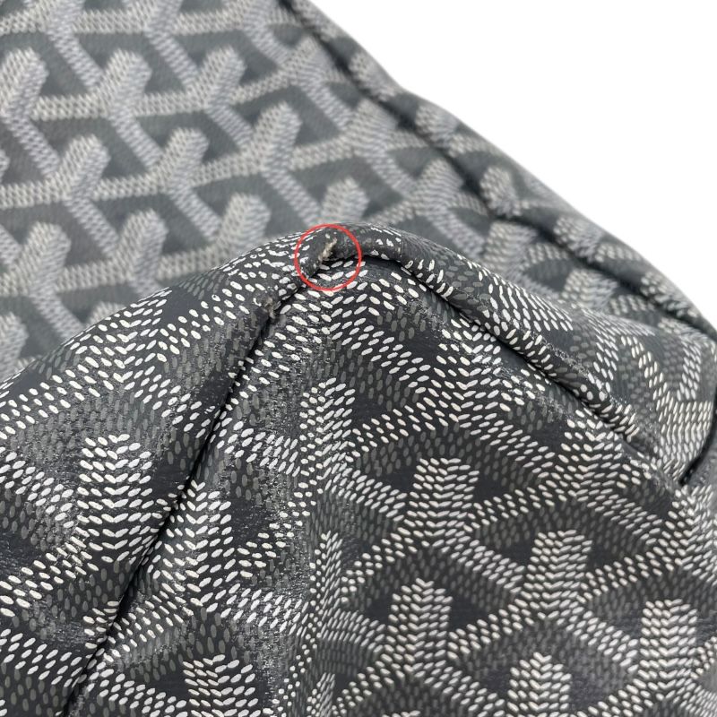 GOYARD Saint Louis PM Grey Goyardine Canvas Tote Bag
