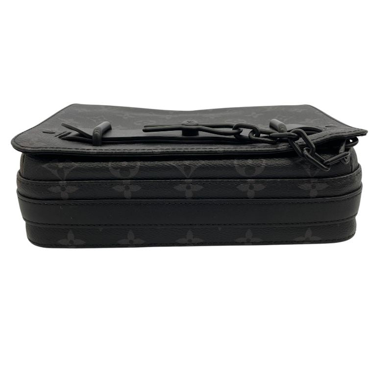 Louis Vuitton Steamer Messenger Bag M45585 - Black Monogram Eclipse