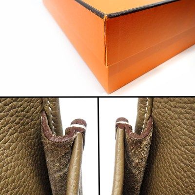 HERMES Evelyne III GM Shoulder Bag - Etoupe with Silver Hardware