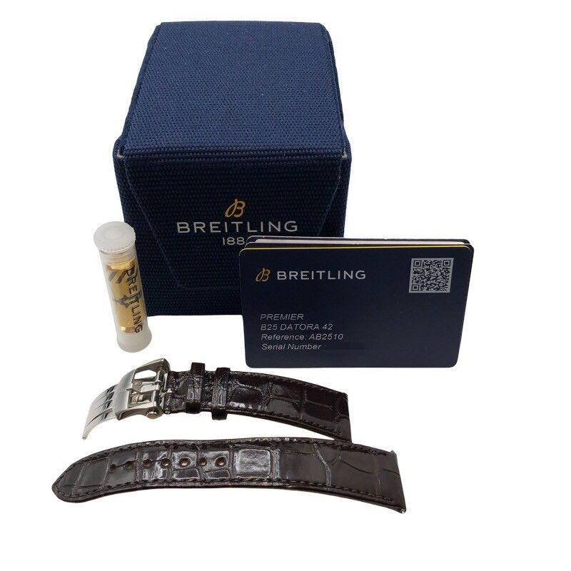 Breitling Premier B25 Datograph 42mm Salmon Pink Men's Watch