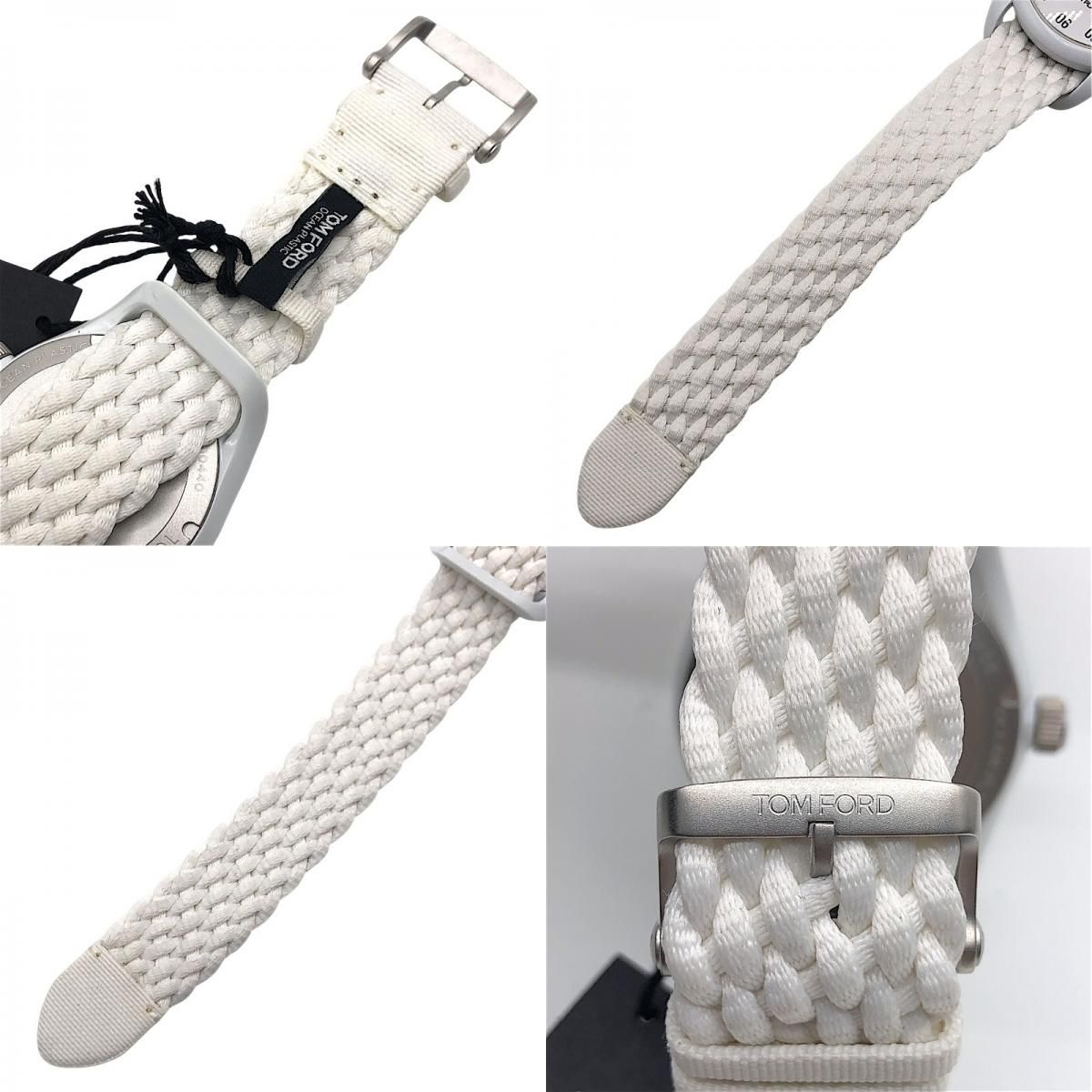 TOM FORD N.002 Ocean Plastic Men's Watch - White & Silver