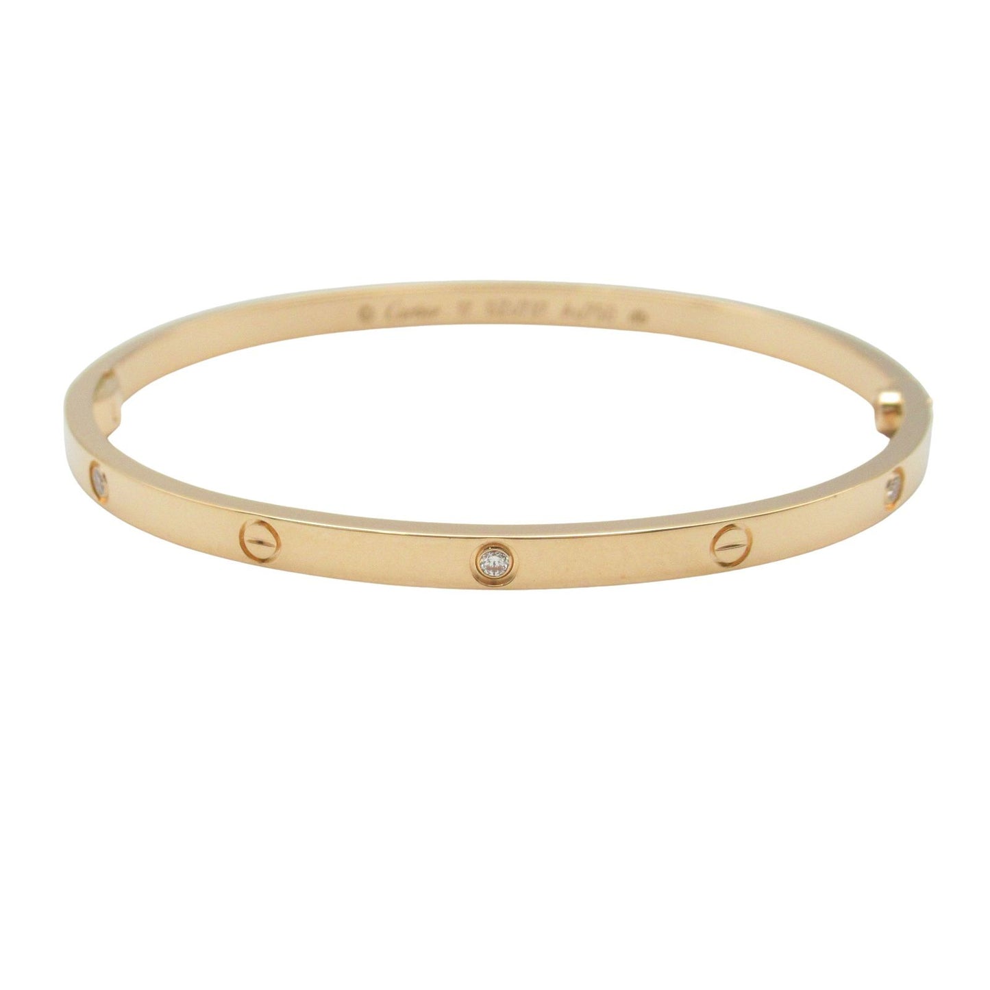 Cartier Love Bracelet SM 6PD in 18K Pink Gold with Diamonds