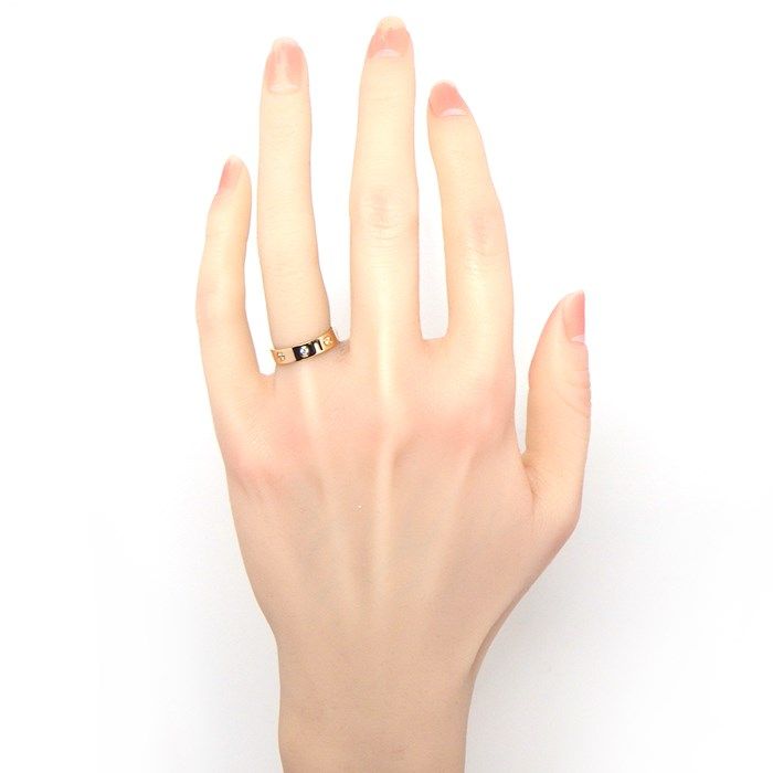 Cartier Love Ring SM with Diamonds in K18 Pink Gold - Size 8