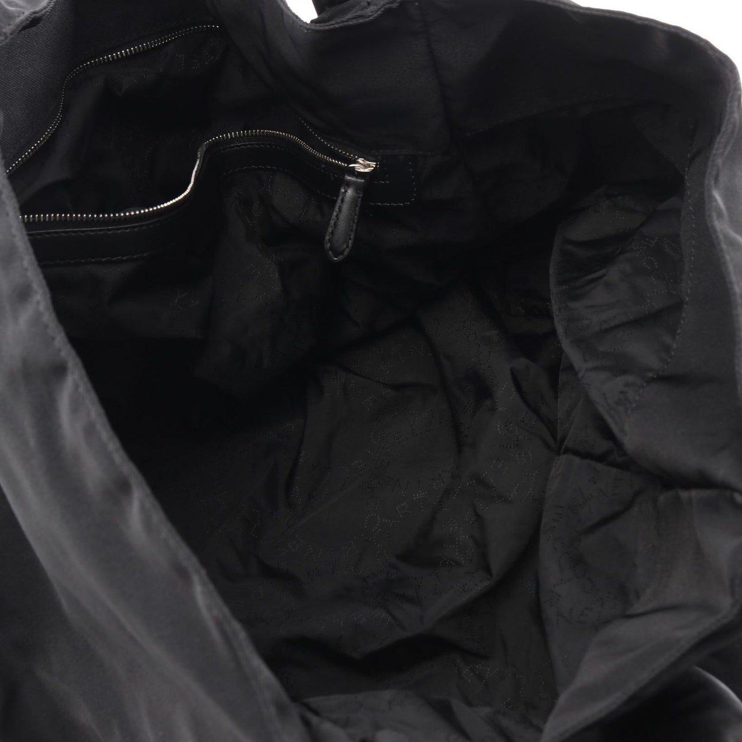 Stella McCartney Falabella Box Tote Bag in Black Nylon & Leather