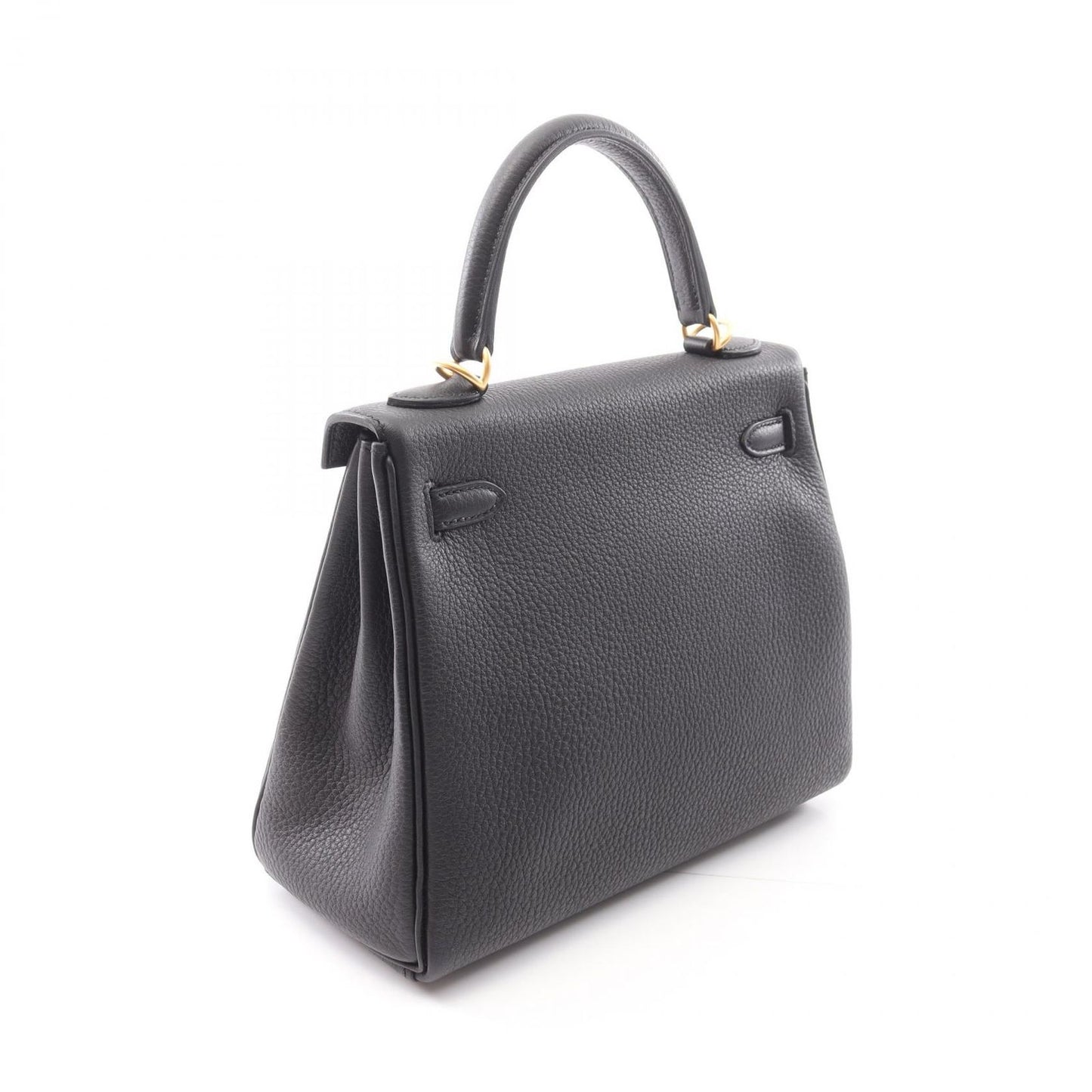 HERMES Kelly 25 Handbag in Black Togo Leather - Timeless Elegance