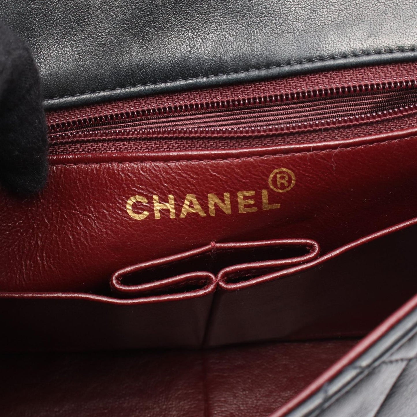 CHANEL Mini Matelassé 20 Shoulder Bag in Black Lambskin