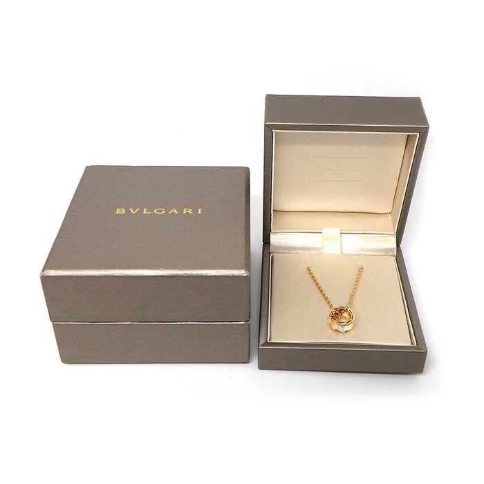 BVLGARI Serpenti Viper Necklace in K18 Pink Gold with White Shell