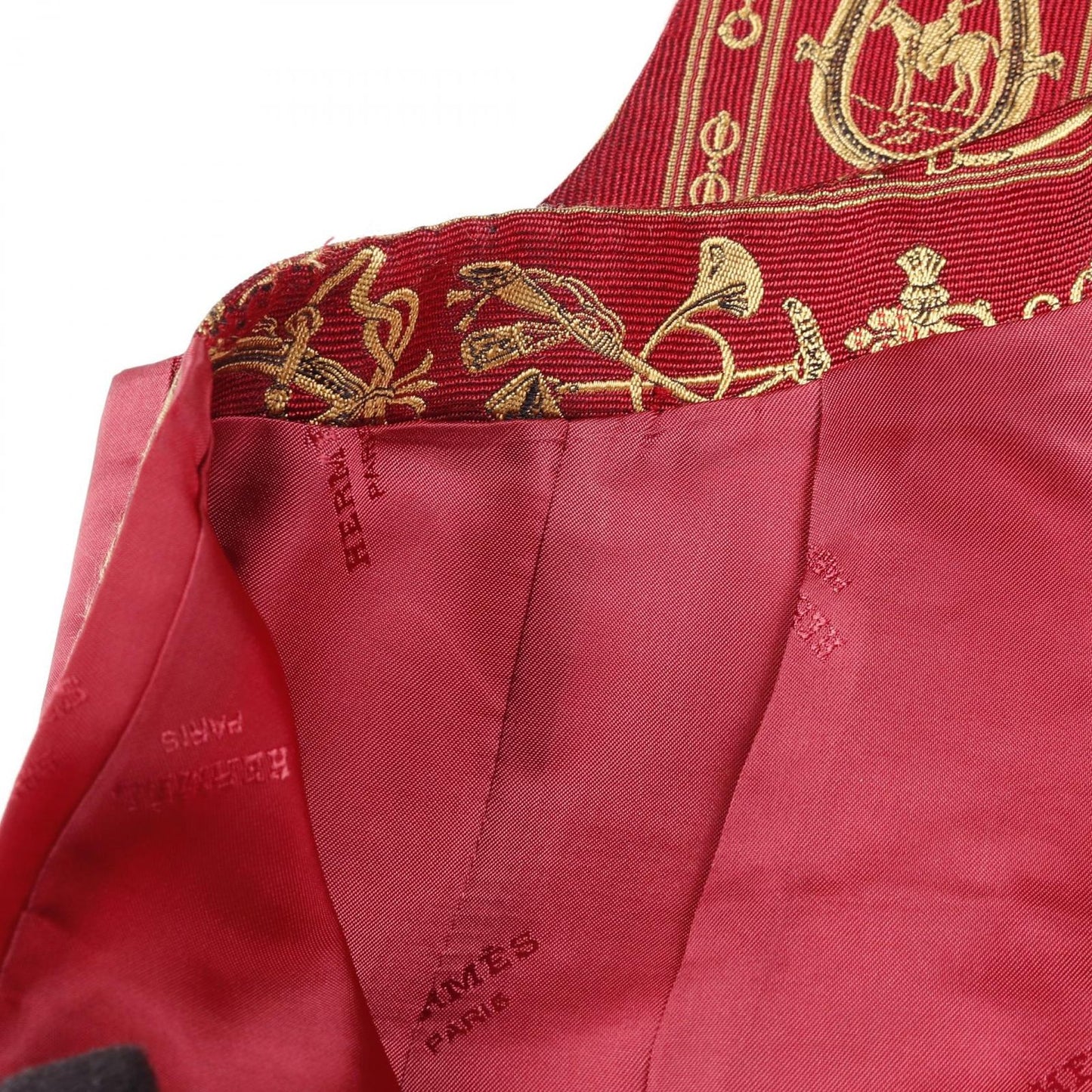 HERMES Silk Vest for Men - Exquisite Red Elegance