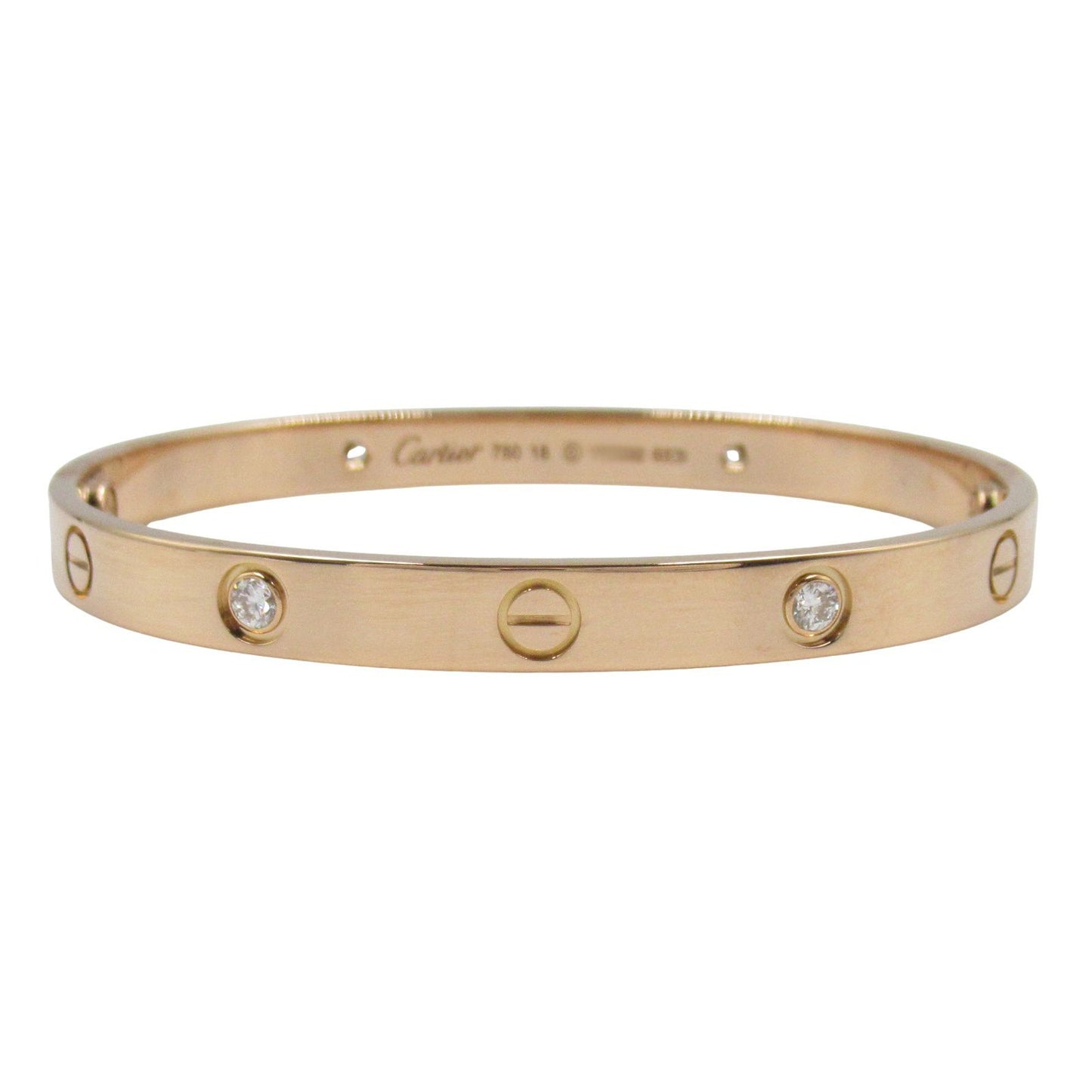 Cartier Love Bracelet 4PD in 18K Pink Gold with Diamonds