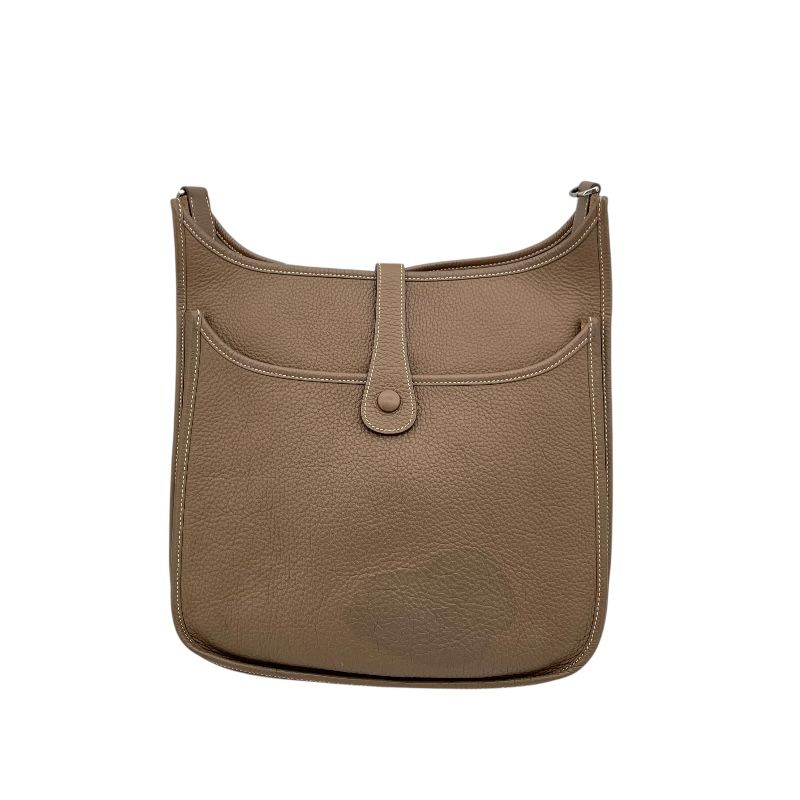 HERMES Evelyne 3GM in Etoupe with Silver Hardware - Timeless Elegance