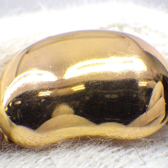 Tiffany & Co. 12mm Bean Design Necklace in K18 Pink Gold