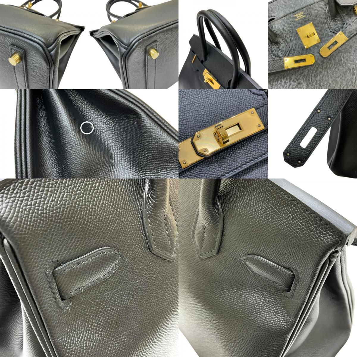 HERMES Birkin 30 D Stamp Black with Silver Hardware - Unused Display Piece