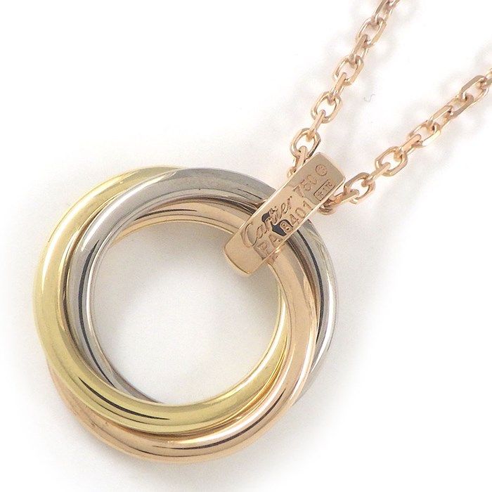 Cartier Trinity Necklace with Diamonds in Three Colors