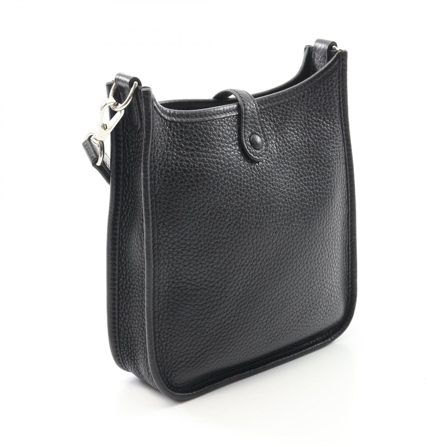 HERMES Evelyne TPM Black Leather Shoulder Bag - Timeless Elegance