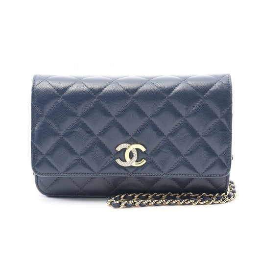 CHANEL Matelassé Shoulder Bag AP4246 in Navy Calfskin
