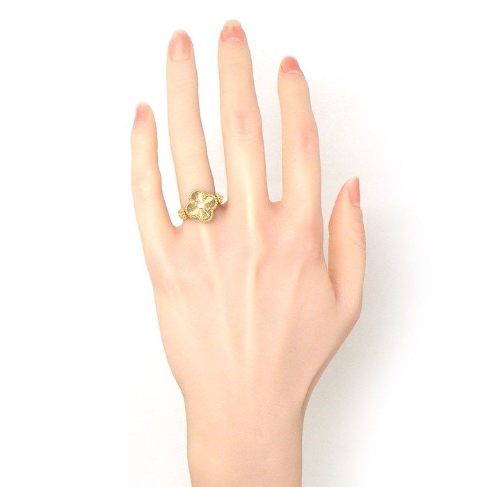 Van Cleef & Arpels Vintage Alhambra Reversible Ring with Carnelian