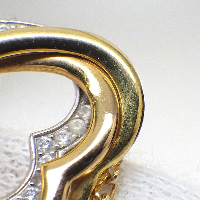 Cartier Trinity Heart Necklace with Diamonds in Three Colors