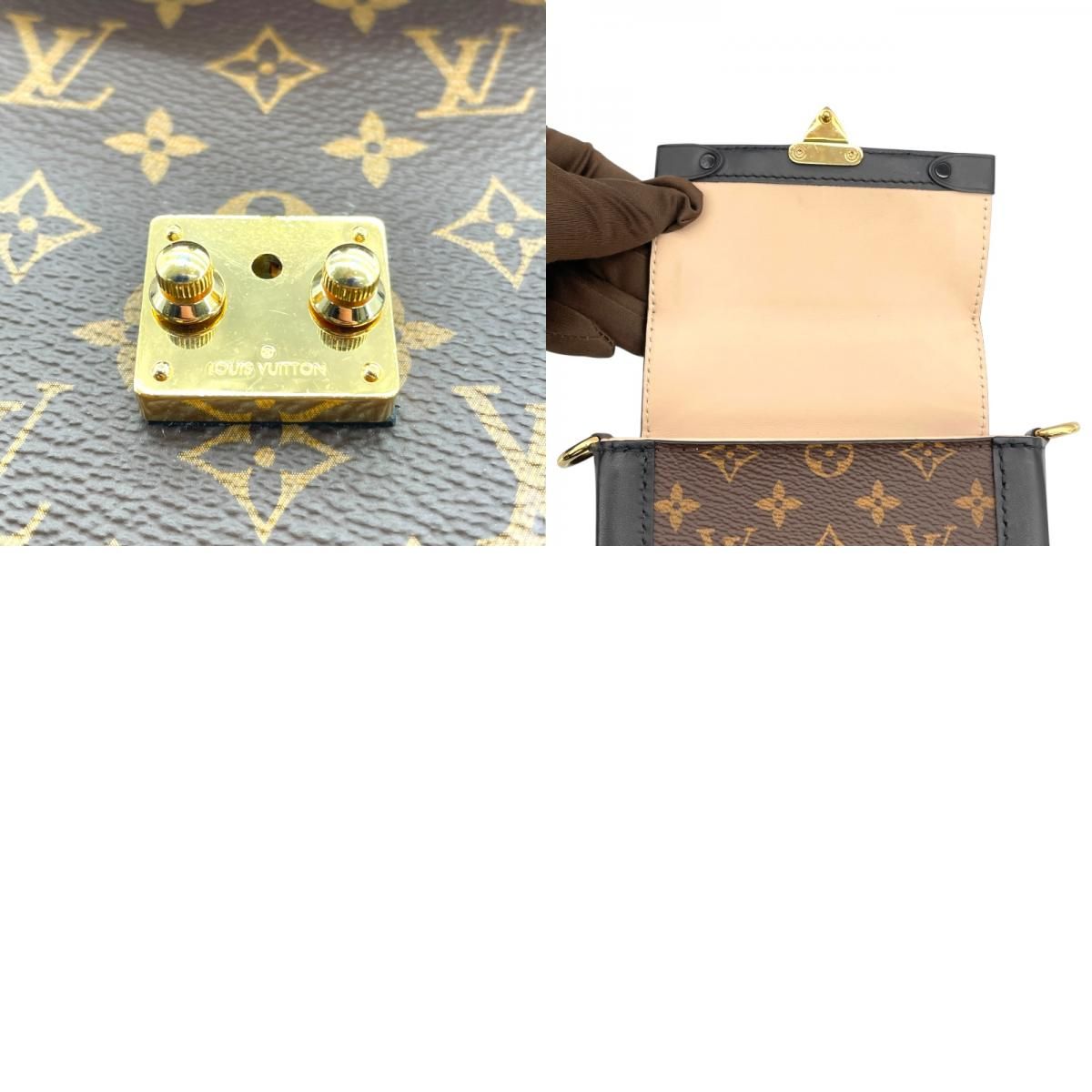 Louis Vuitton Monogram Pochette Trunk Vertical - Brown