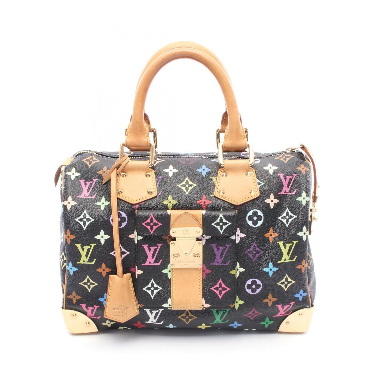 Louis Vuitton Speedy 30 Handbag in Noir - Timeless Elegance