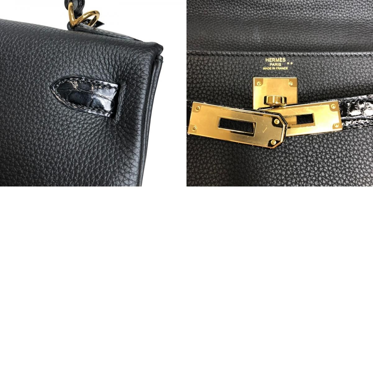 HERMES Kelly 28 Touch Black Gold Hardware - Timeless Elegance