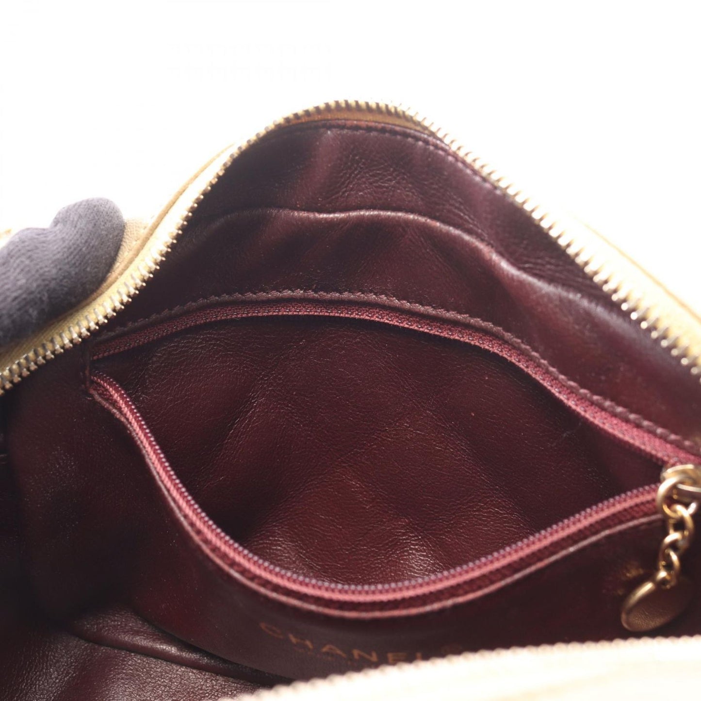 CHANEL Matelassé Camera Bag in Gold Lambskin - Exquisite Luxury