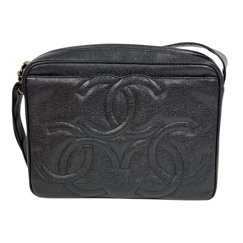 CHANEL Triple Caviar Leather Shoulder Bag - Timeless Elegance