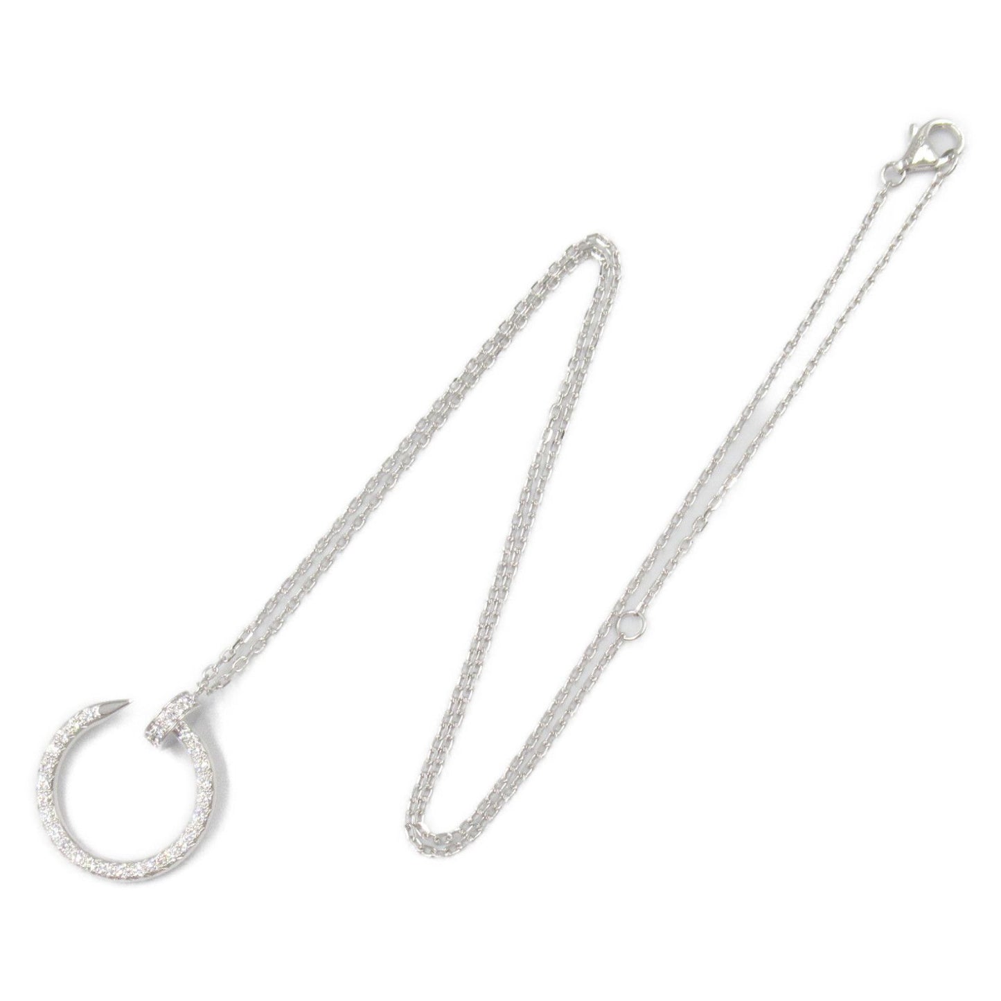 CARTIER Juste un Clou Diamond Necklace in 18K White Gold