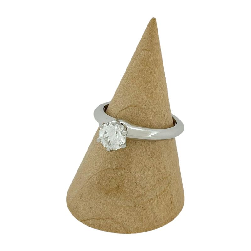 Tiffany & Co. Platinum 950 Solitaire Diamond Ring - 0.59ct