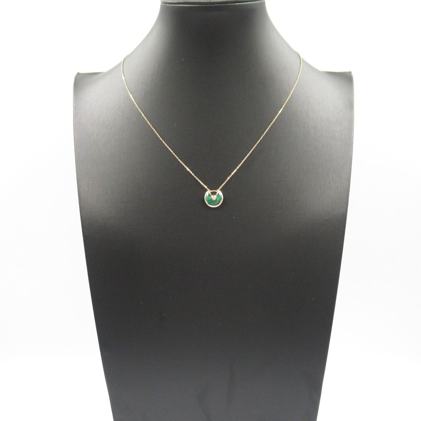 CARTIER Amulet Necklace with Malachite in 18K Pink Gold