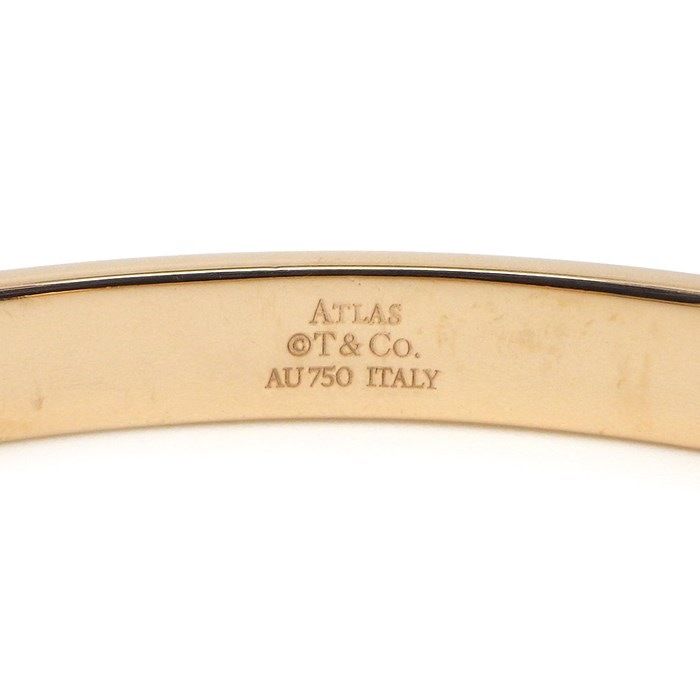 Tiffany & Co. Atlas Bracelet with 3 Diamonds in K18 Pink Gold