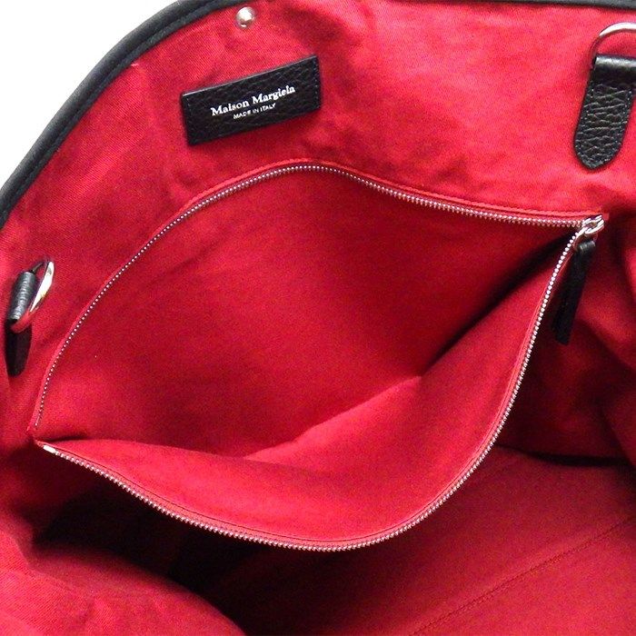 Maison Margiela Glam Slam Trompe-l'Oeil Tote Bag - Black & Silver