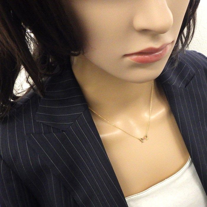 Tiffany & Co. Double Loving Heart Necklace with Pink Sapphire