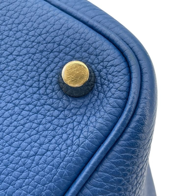 HERMES Picotin Lock PM Blue France with Gold Hardware - Z Stamp
