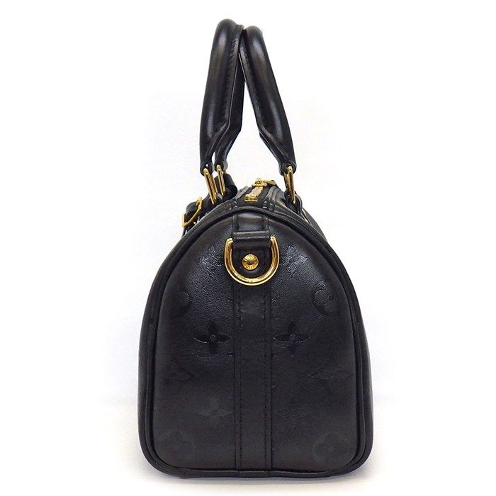Louis Vuitton Speedy BB Handbag - Noir Monogram with Gold Hardware