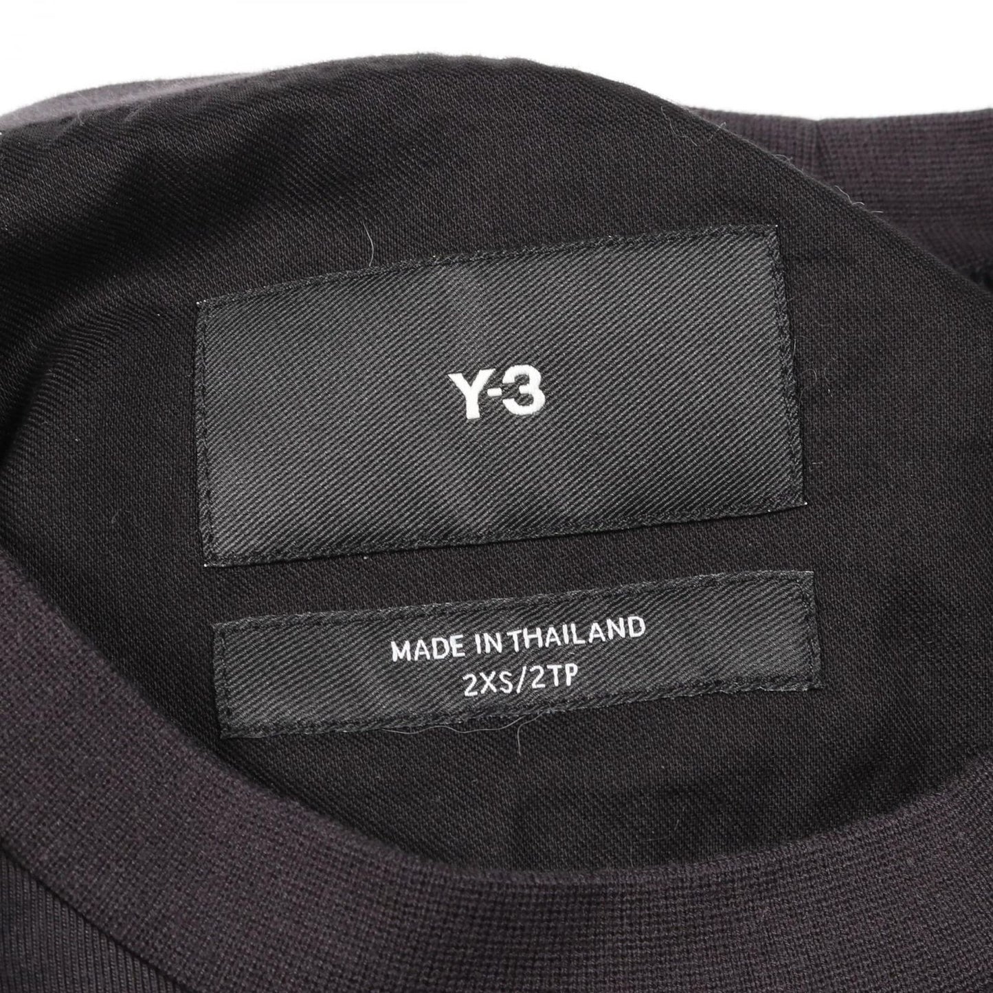 Y-3 3 Stripes Cotton Tee - Black - Size 2XS - Exclusive Design